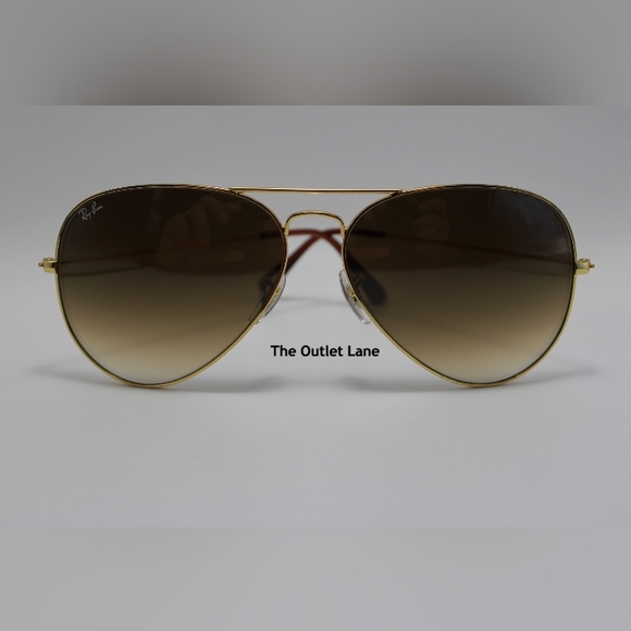Model Display Ray-Ban Aviator Gradient Brown RB3025 Classic - Picture 7 of 16